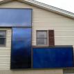 Here is an example of a 1500 sq' solar heating system.